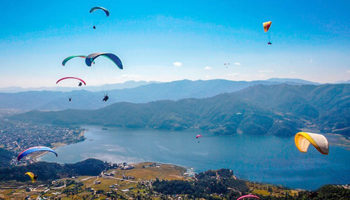 paragliding nepal